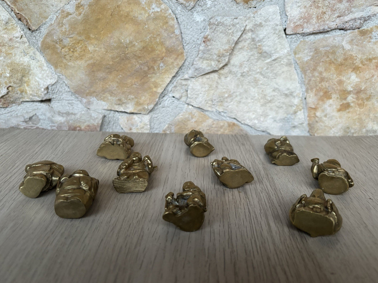 Sculture In Miniatura “ Divinità E Buddha” In Ottone