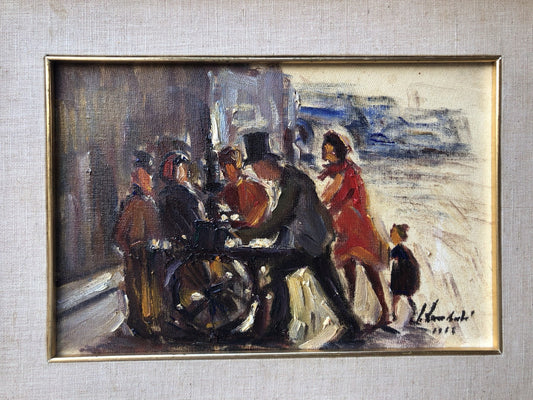 Quadro -Arrotino- dipinto a olio
