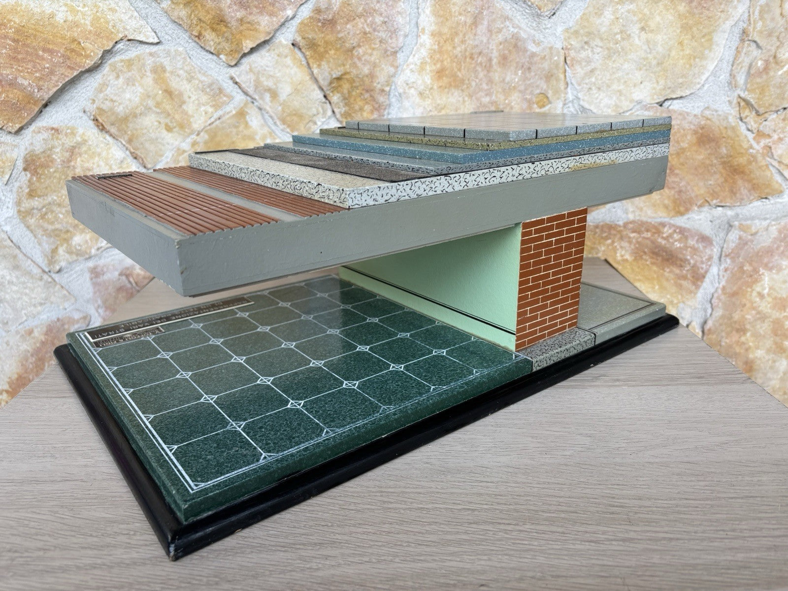 Modello architettonico vintage anni ‘50, Toffoli e figli