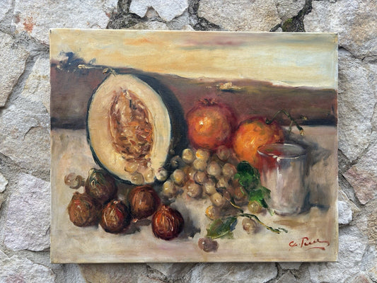 Quadro -Natura Morta- Giovanni Pane- dipinto a olio su tela