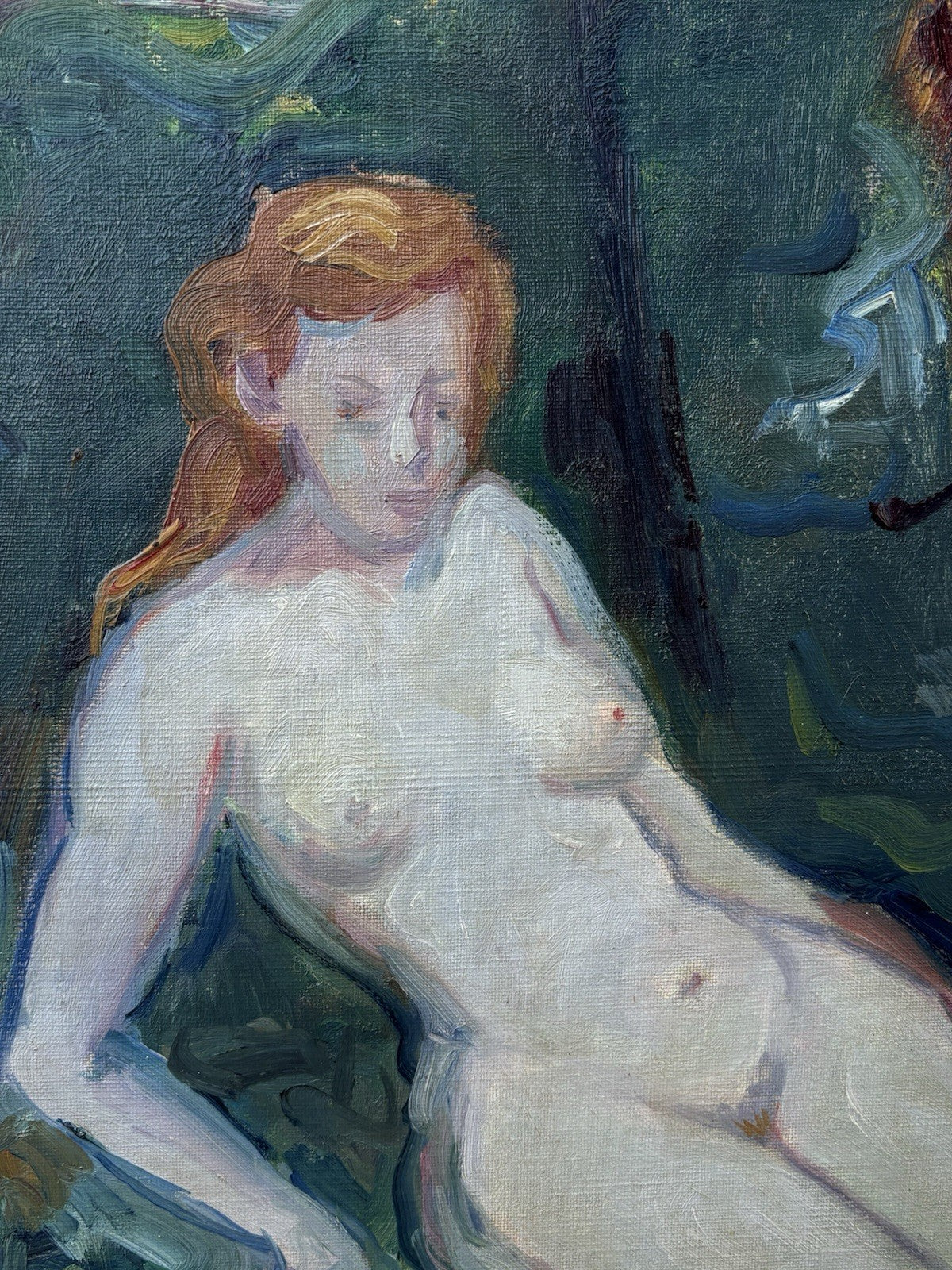 Quadro -Nudo Artistico- Errico Placido dipinto a olio su tela