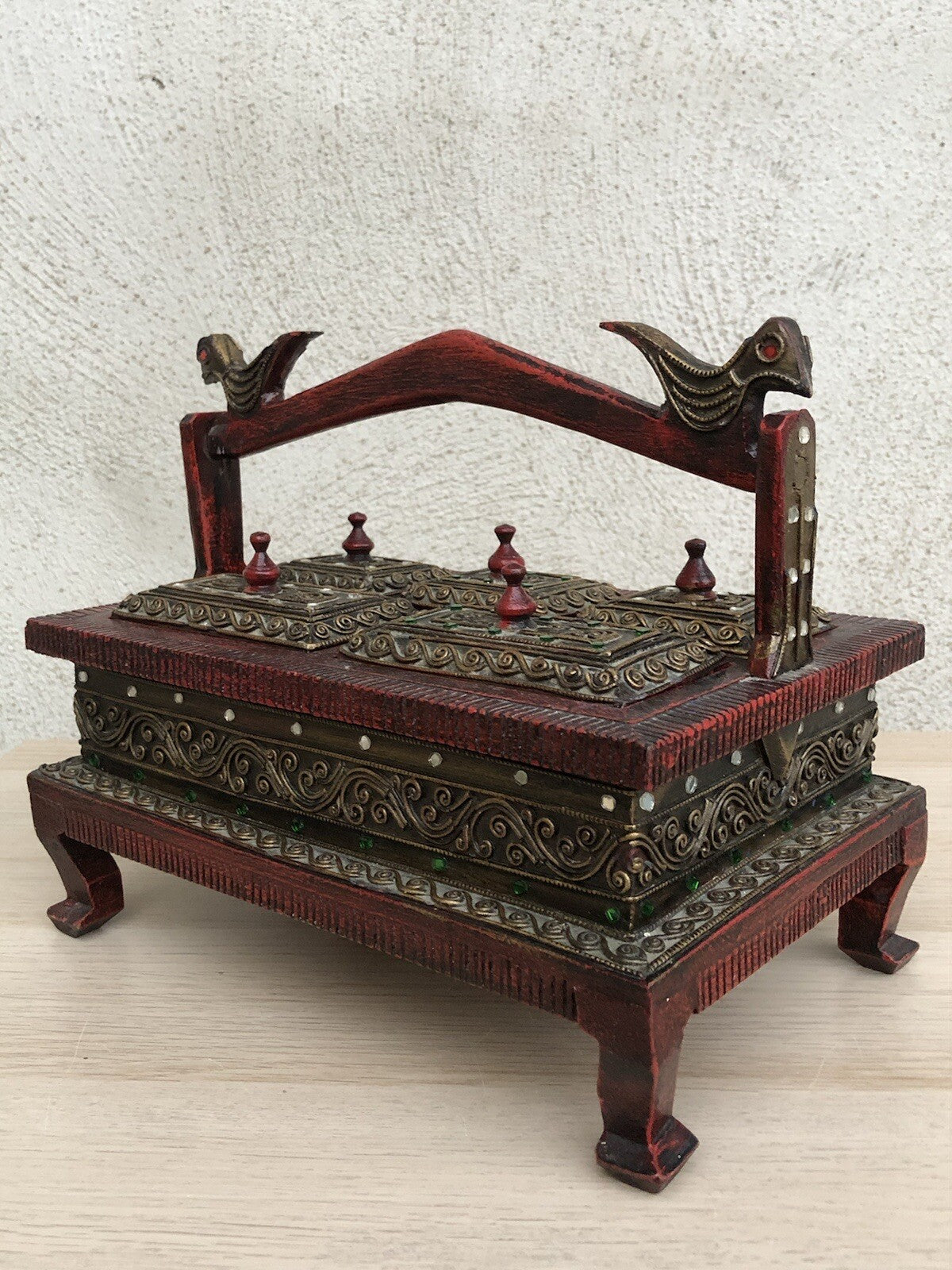 Scatola Portagioie Indiana In Legno