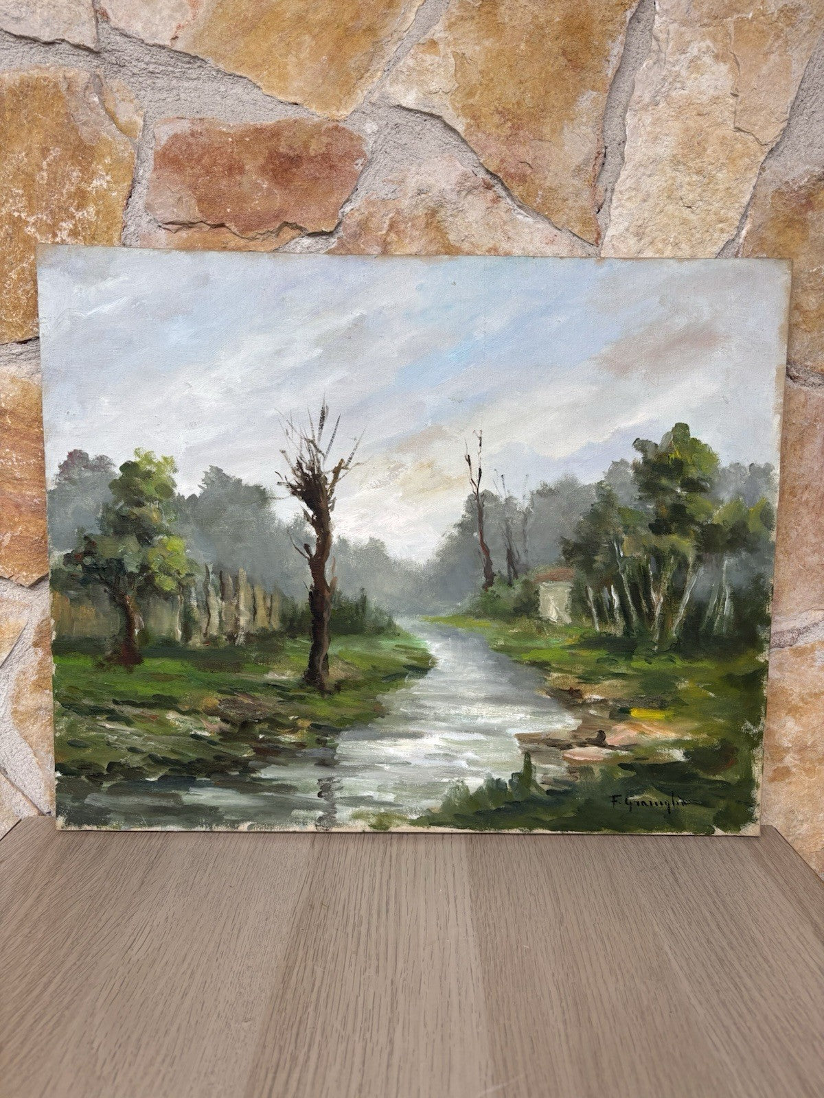 Quadro -Paesaggio- Francesco Graniglia dipinto a olio su tela