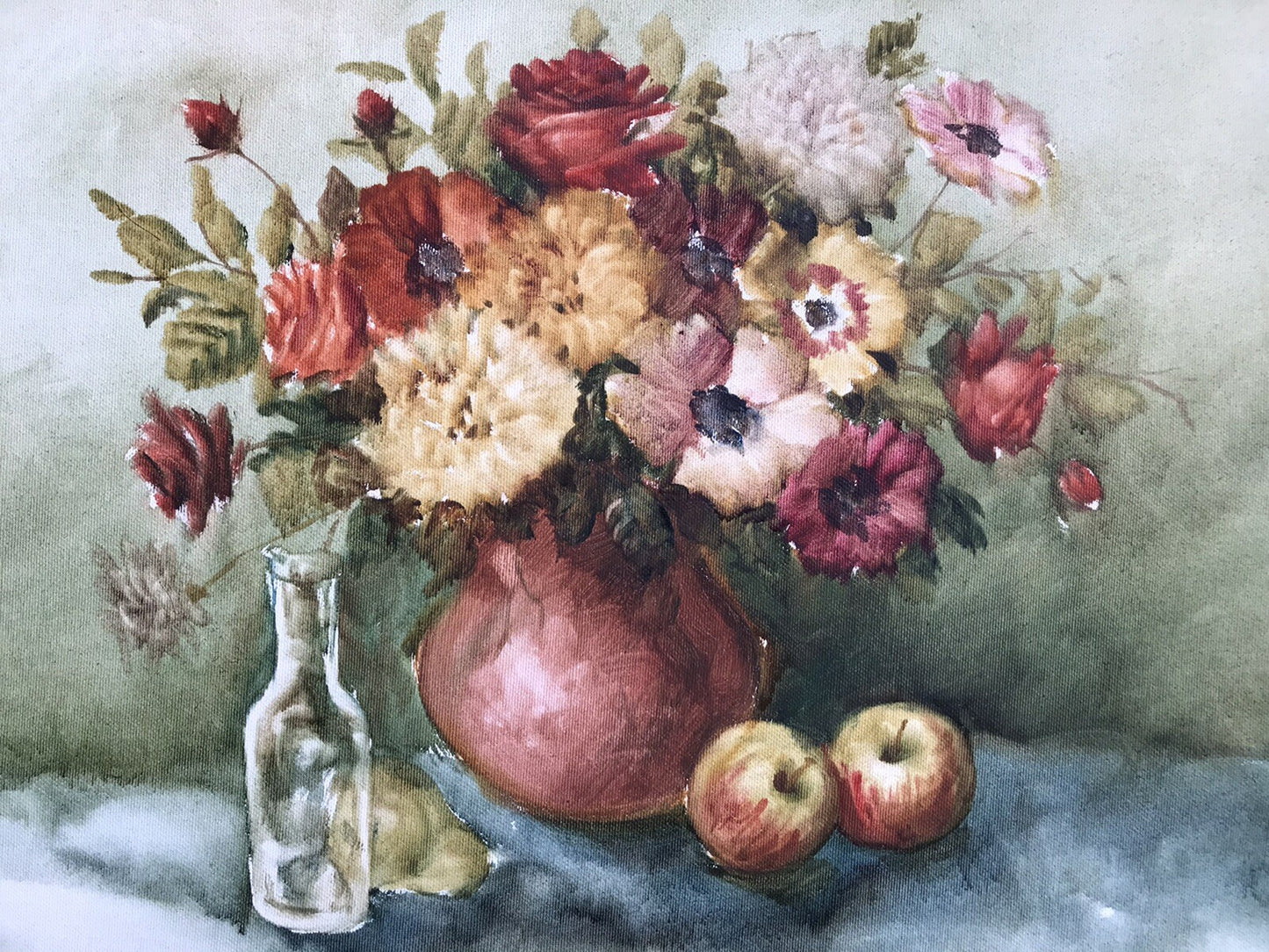 QUADRO VINTAGE - NATURA MORTA- DIPINTO A OLIO SU TELA