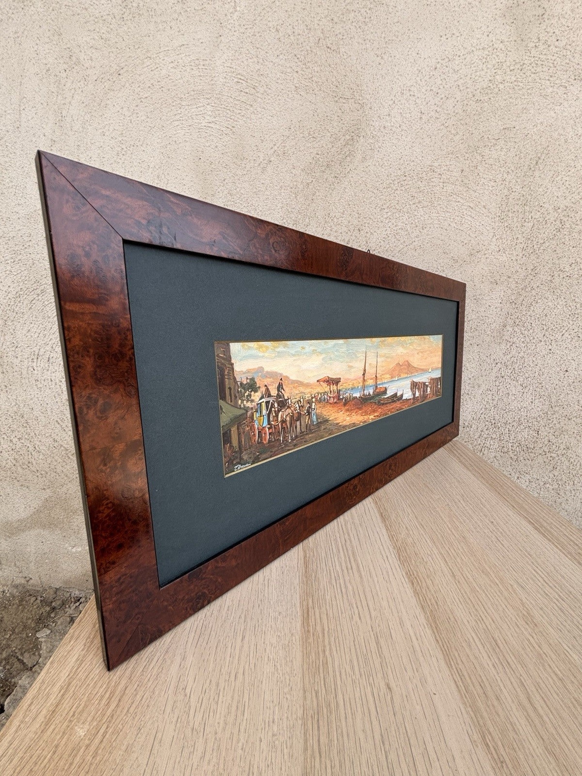 Quadro -Napoli Antica- dipinto a olio su tavola