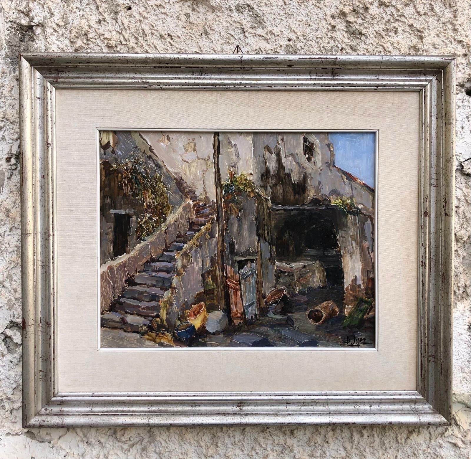Quadro -Vecchio Forno- Raffaele Lopez dipinto a olio