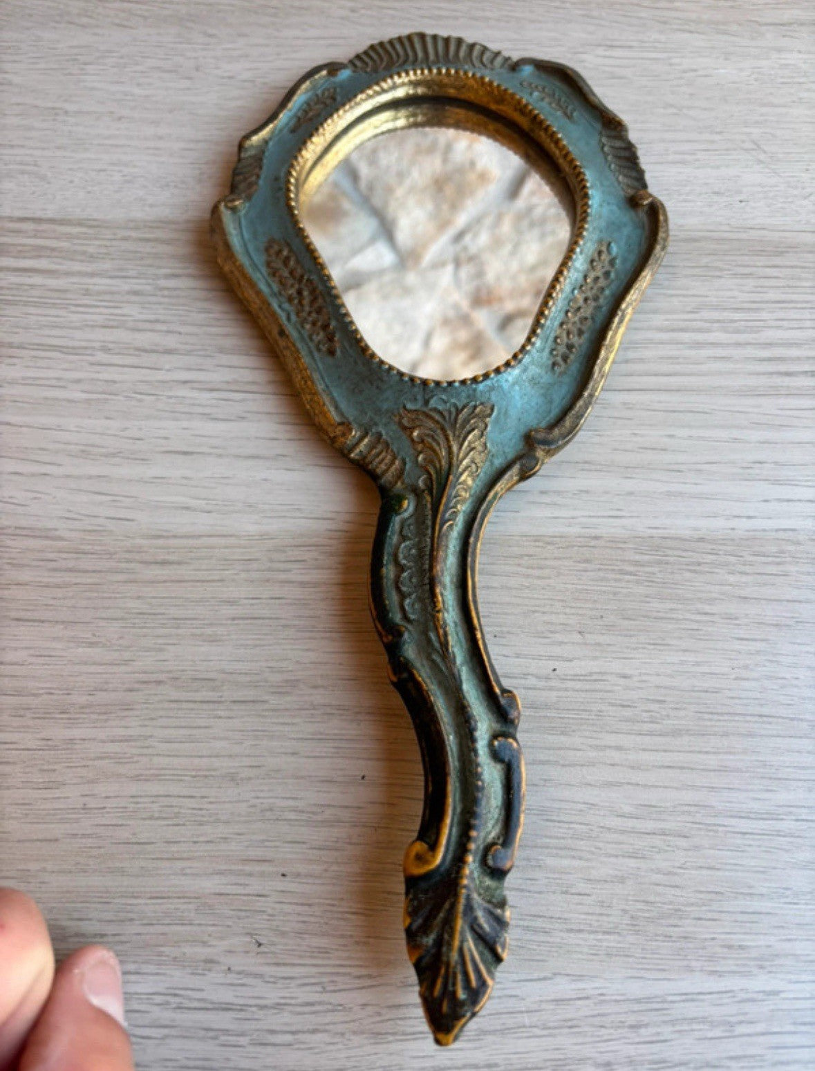 Specchio Vintage In Legno Fiorentino