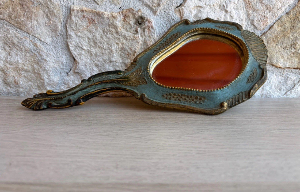 Specchio Vintage In Legno Fiorentino