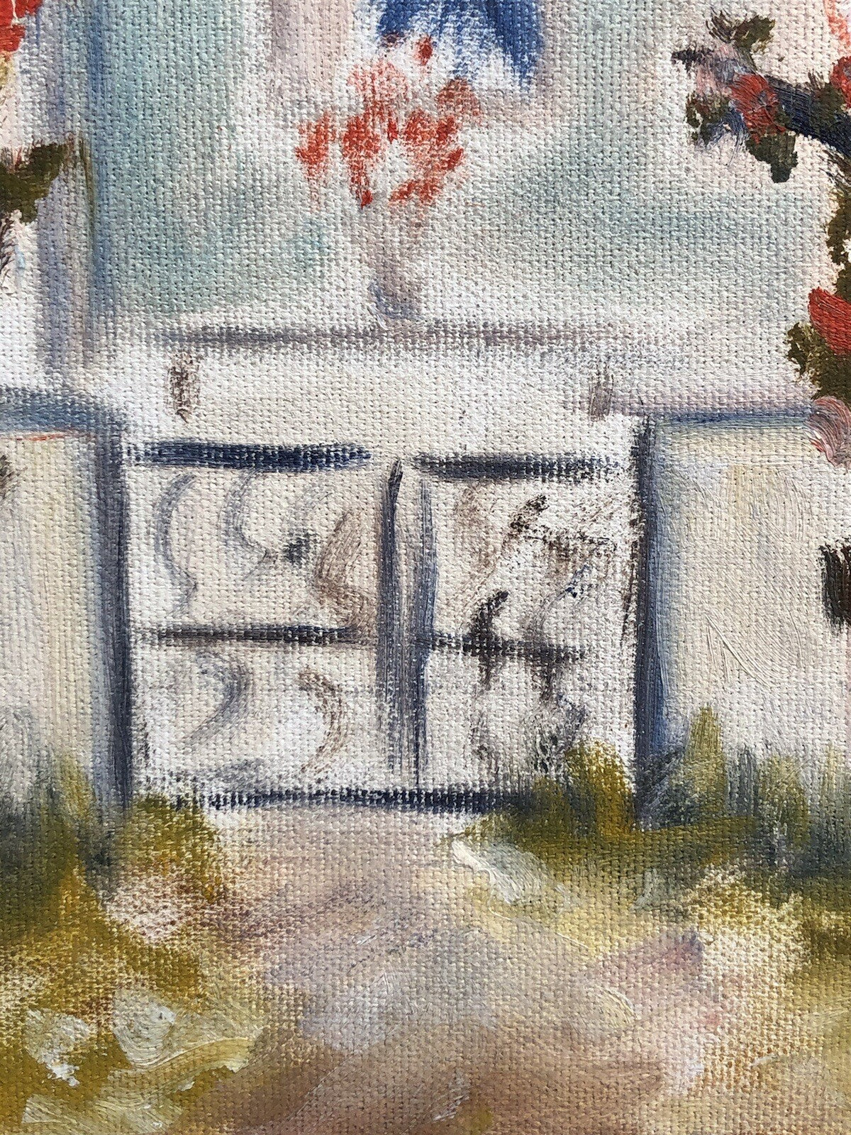 Quadro vintage -Cappellina- dipinto a olio su tela