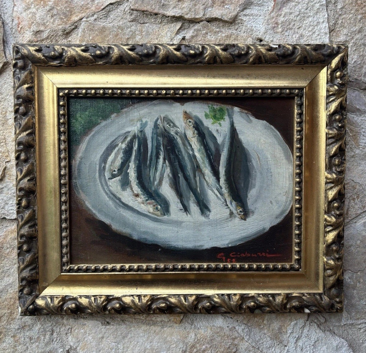 Quadro -Natura Morta- dipinto a olio su tavoletta