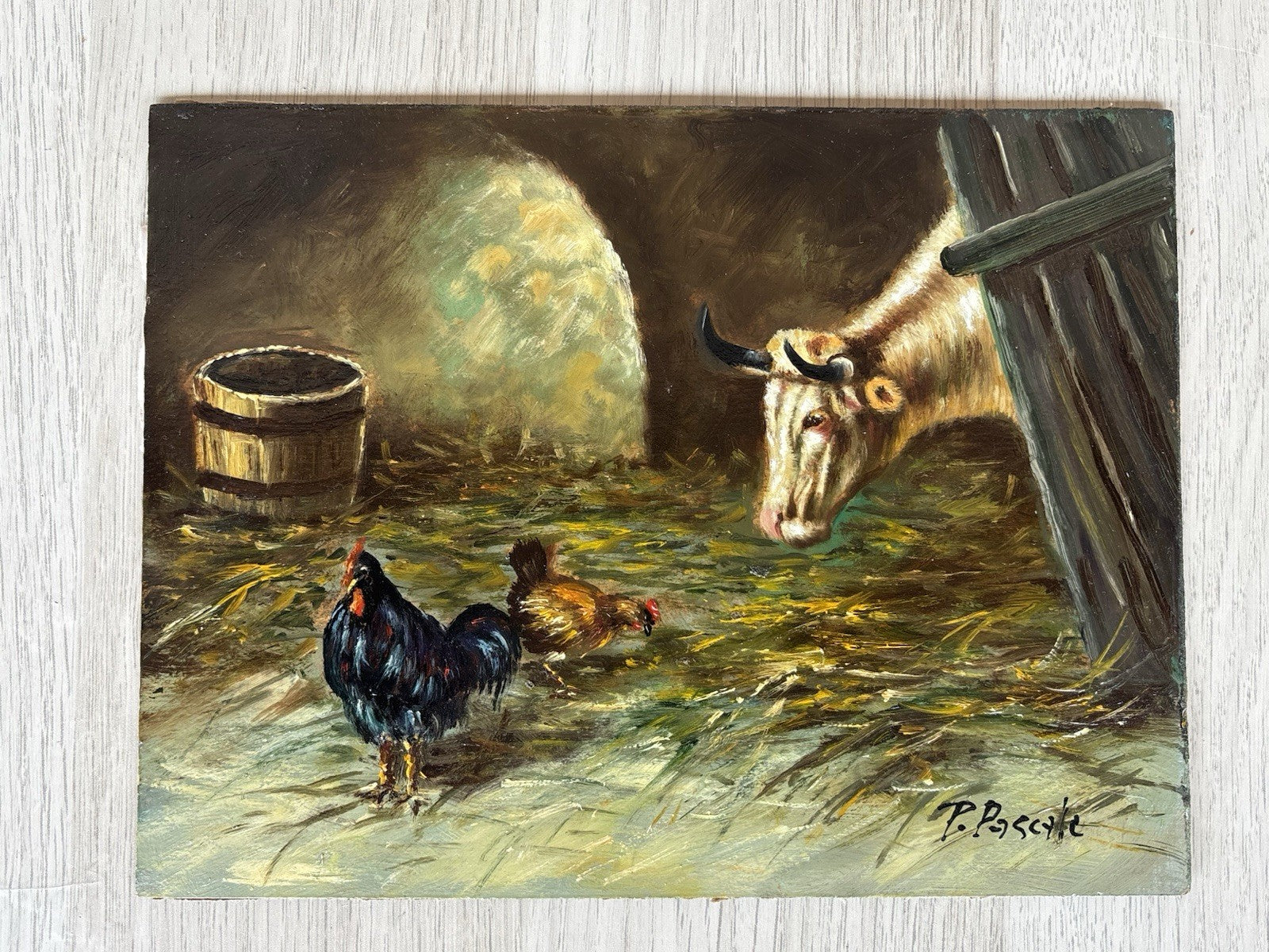 Quadro -Figure Animali- dipinto a olio