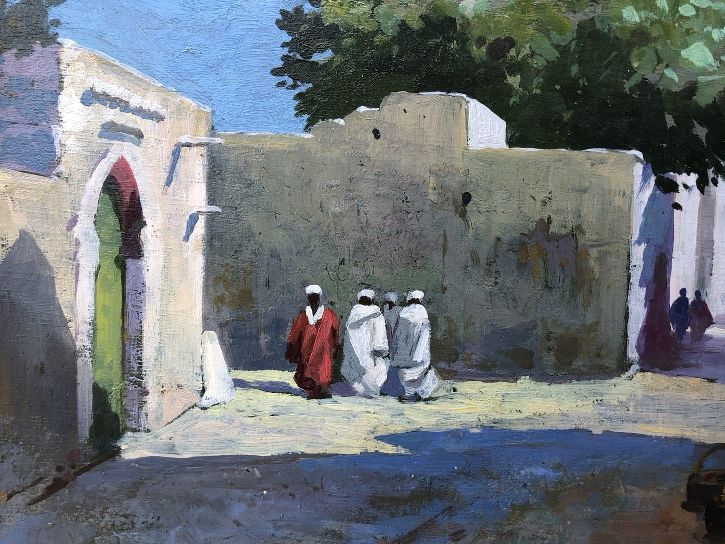 Quadro -Oriente- dipinto a olio su tavoletta
