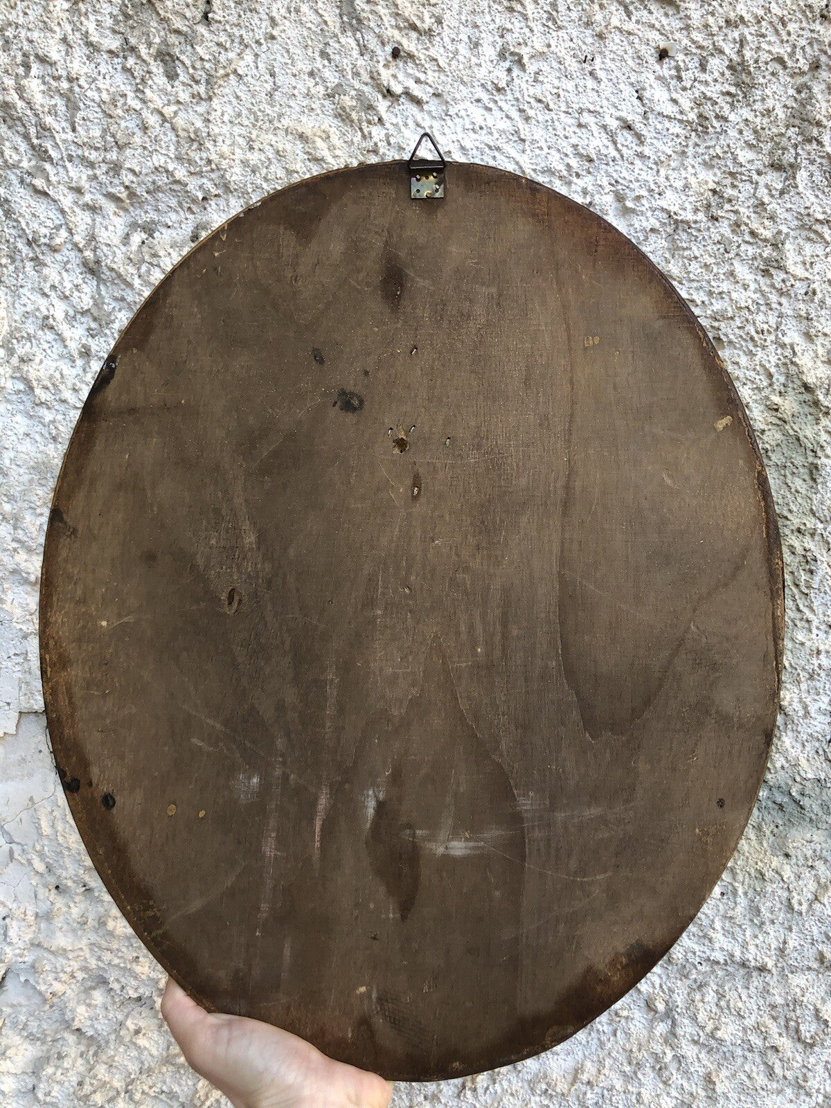 Quadro Madonna Con Bambino A Rilievo In Legno, Pasta Legno