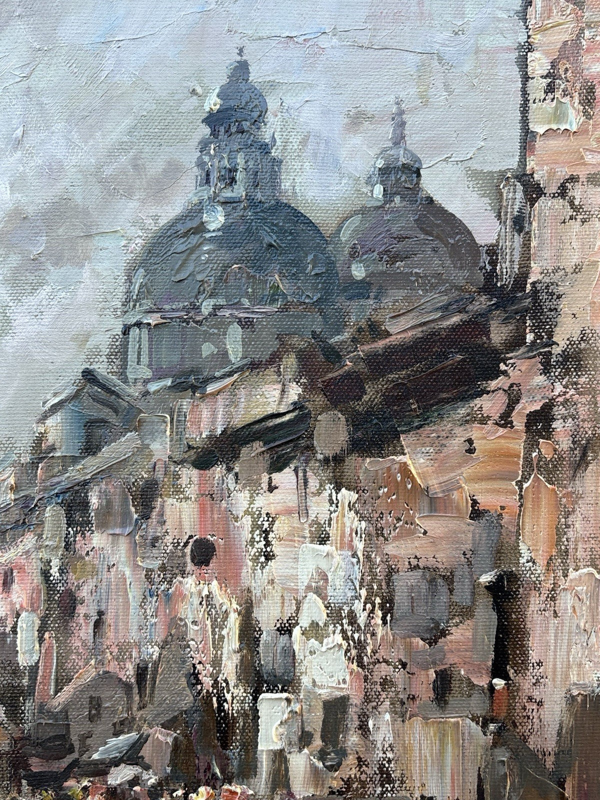 Quadro -Borgo Veneziano- Antonio Gravina- dipinto a olio su tela