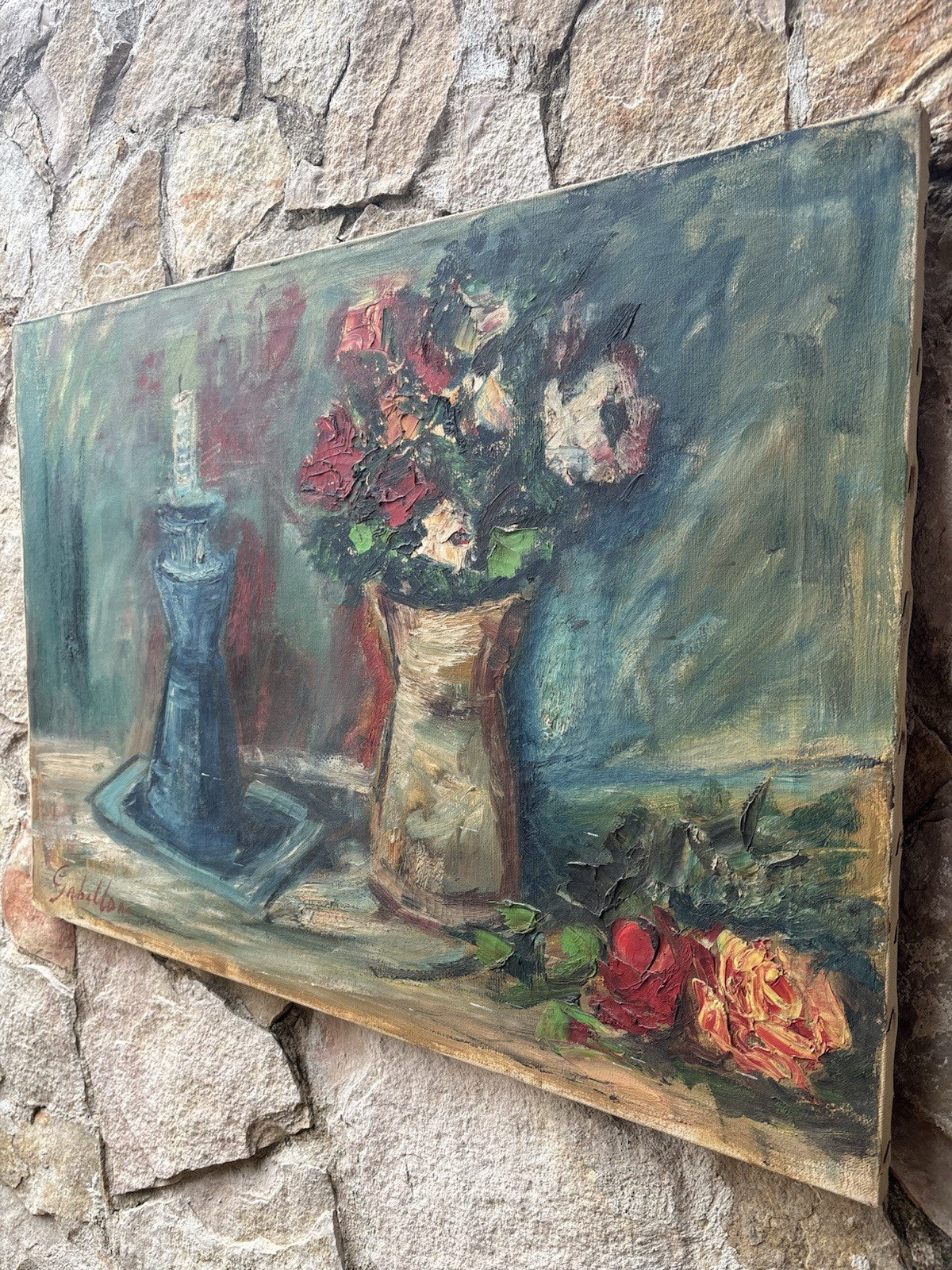 Quadro -Natura Morta- Giuseppe Gabellone- dipinto a olio su tela