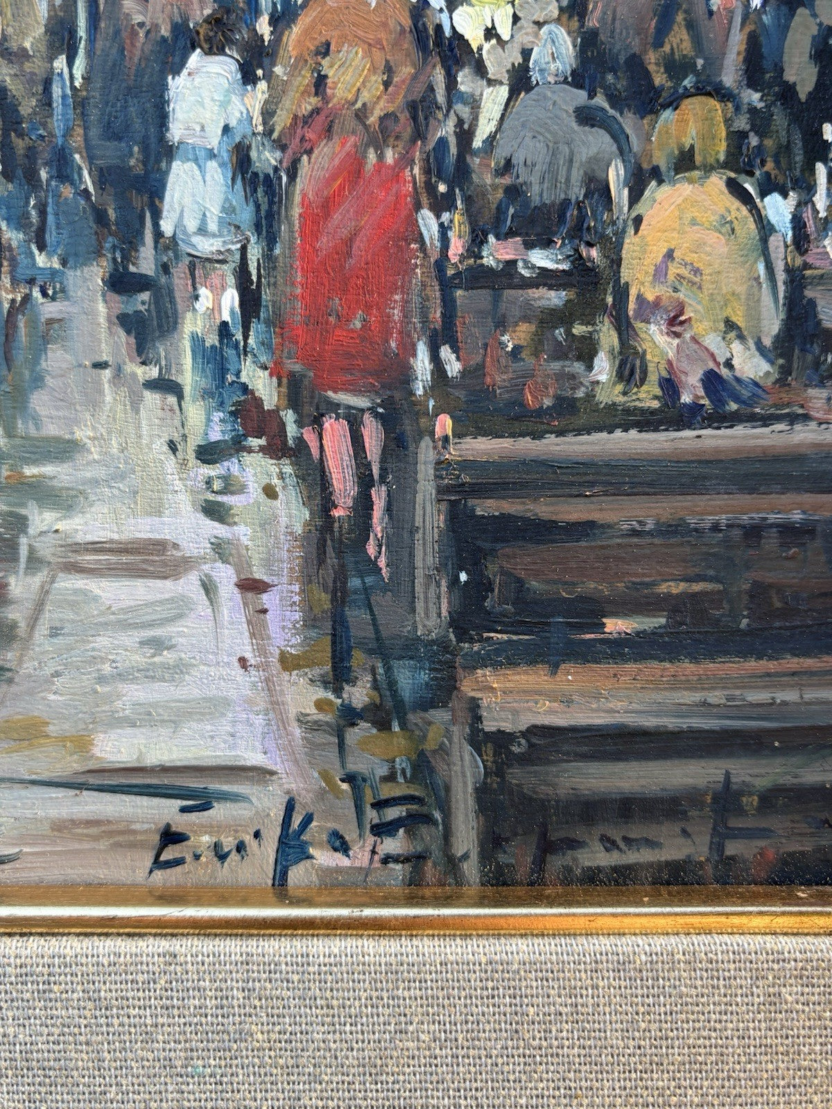 Quadro -Interno Di Chiesa- Eniko Esposito dipinto a olio