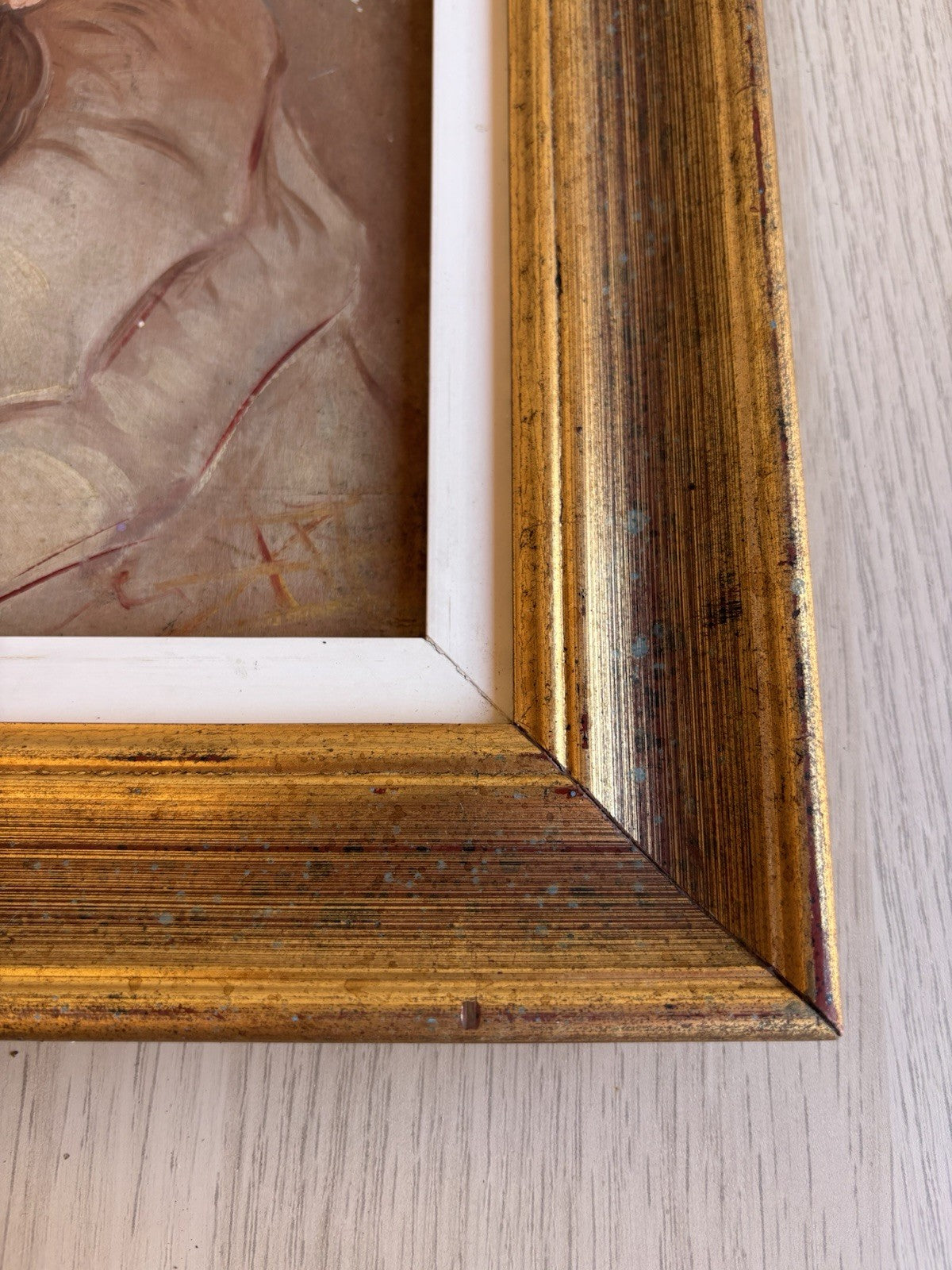 Quadro -Clown- dipinto a olio su tavoletta