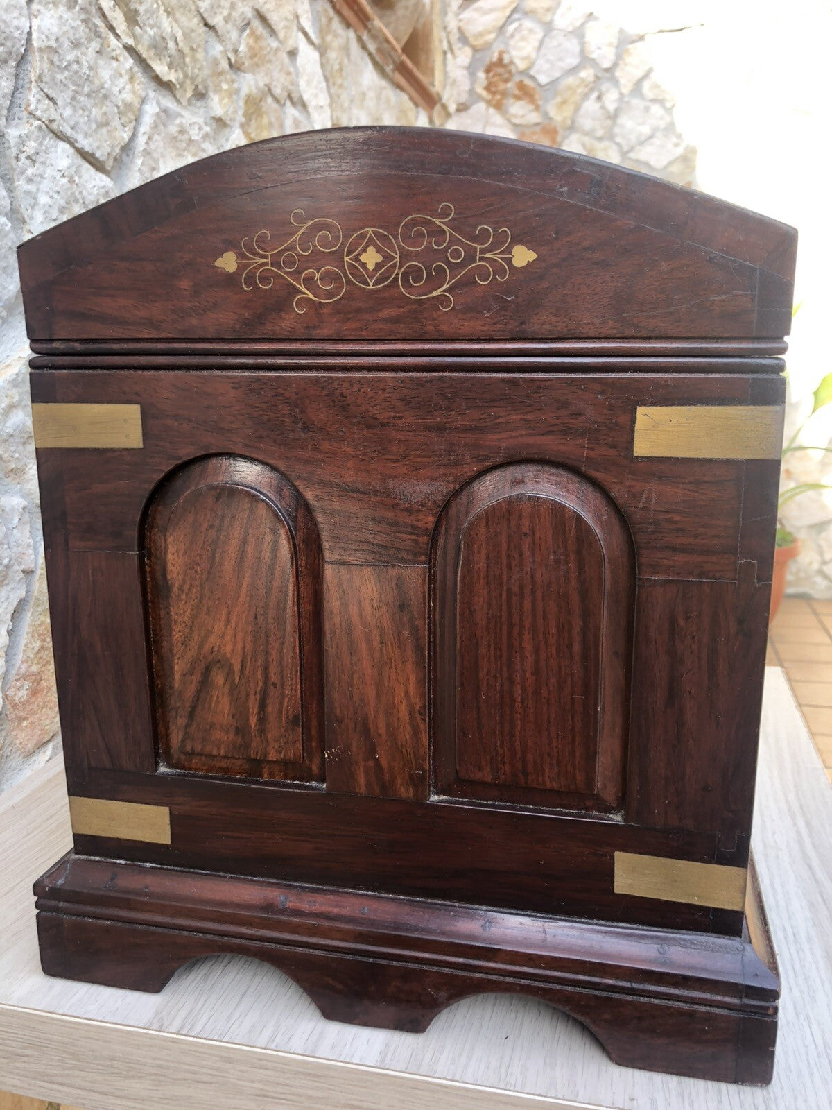 Baule Scrigno Vintage In Legno