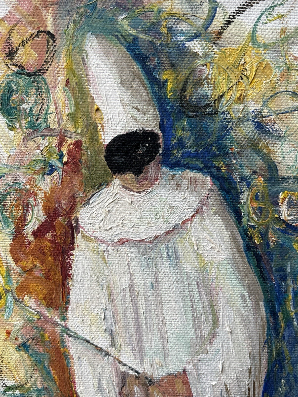 Quadro -Pulcinella- Rocco Carvelli- dipinto a olio su tela