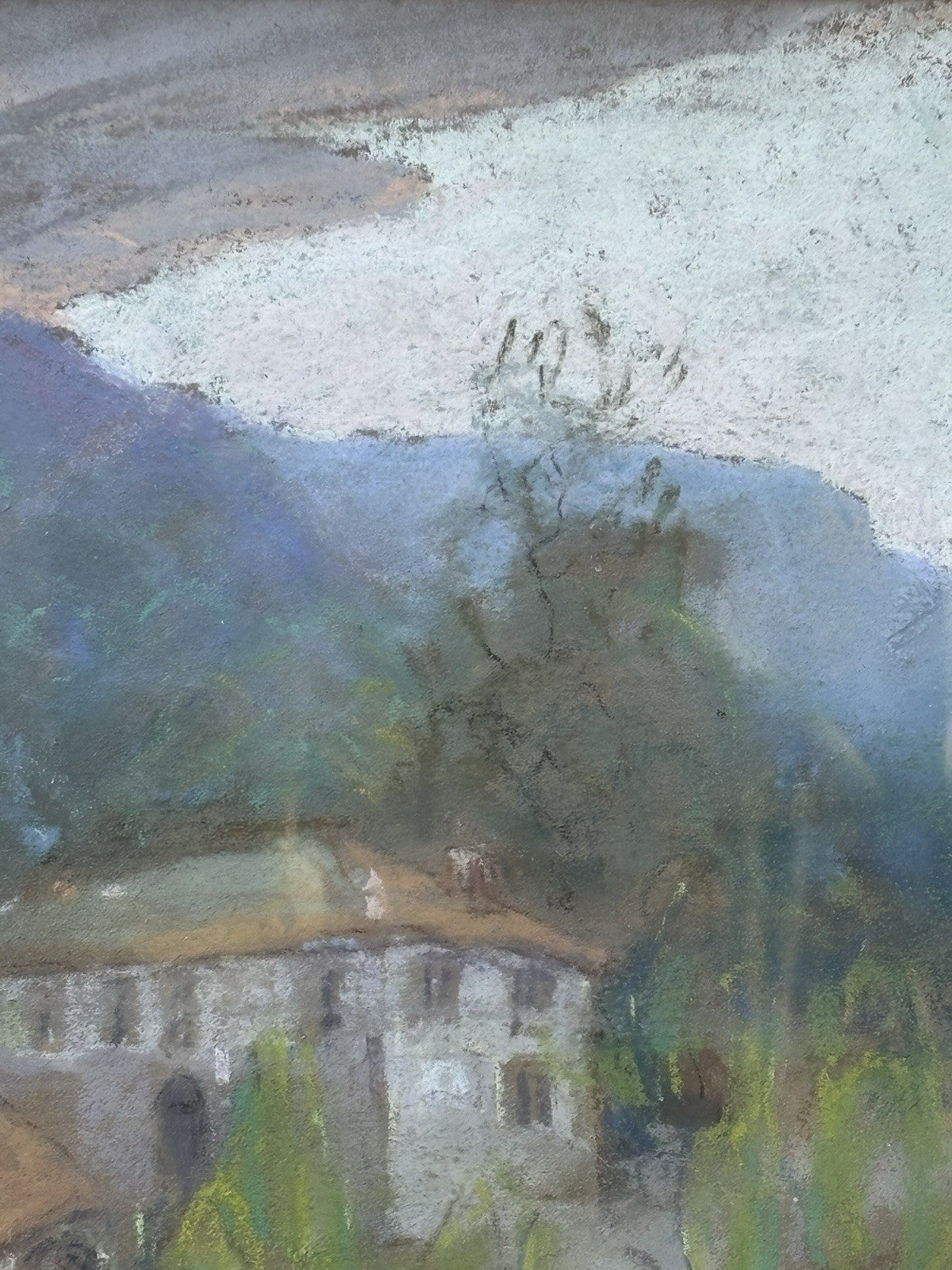 Quadro -Paesaggio- Raffaele Limauro realizzato a pastello