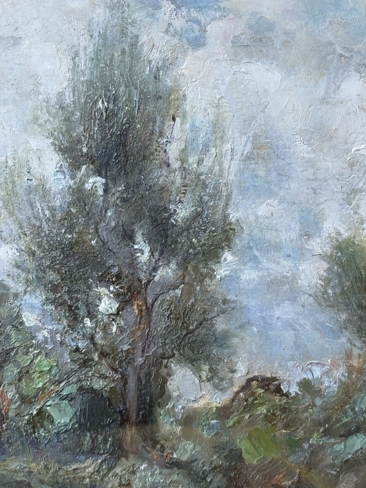 Quadro antico -Paesaggio Con Alberi- Attilio Pratella dipinto a olio