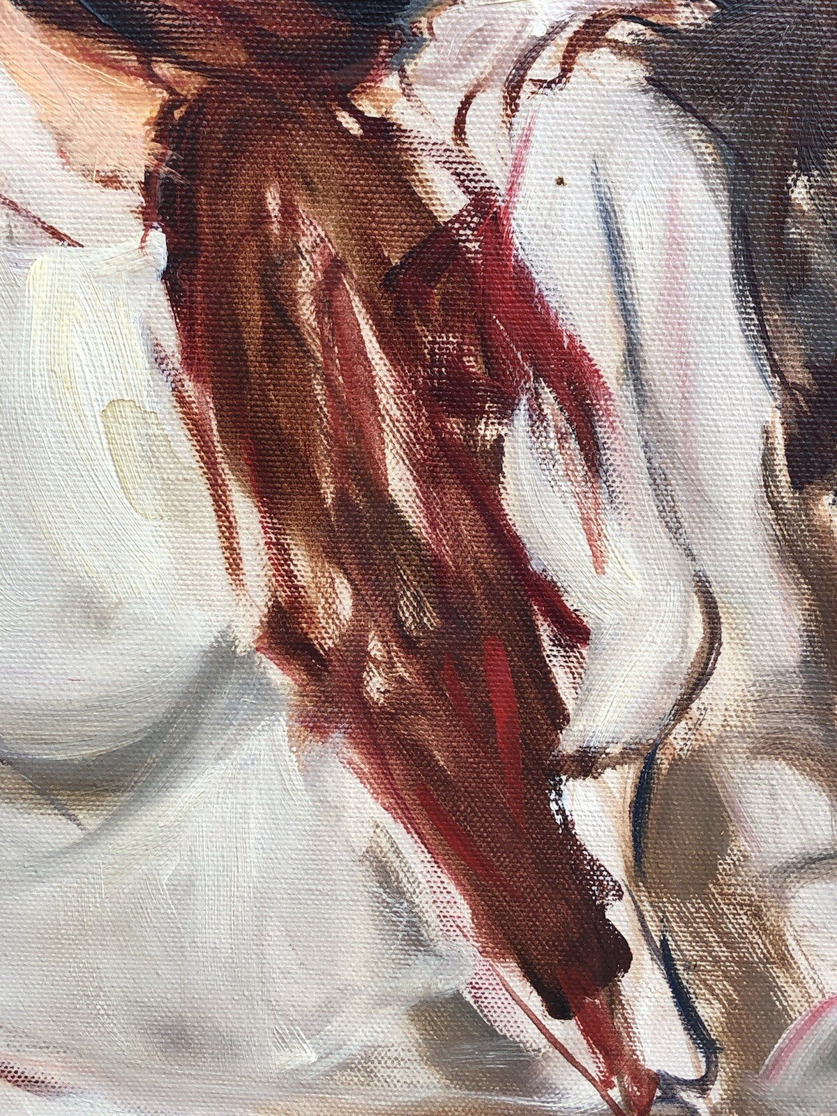 Quadro vintage -Figura Donna- dipinto a olio su tela
