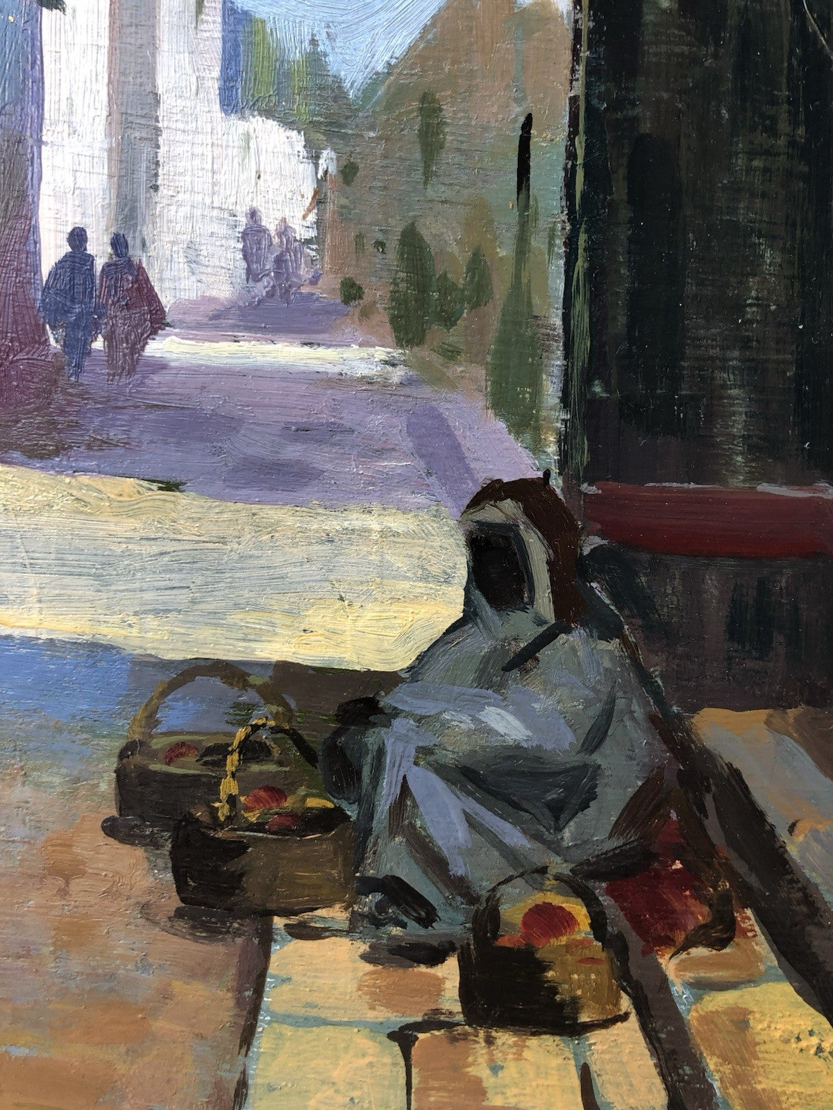 Quadro -Oriente- dipinto a olio su tavoletta
