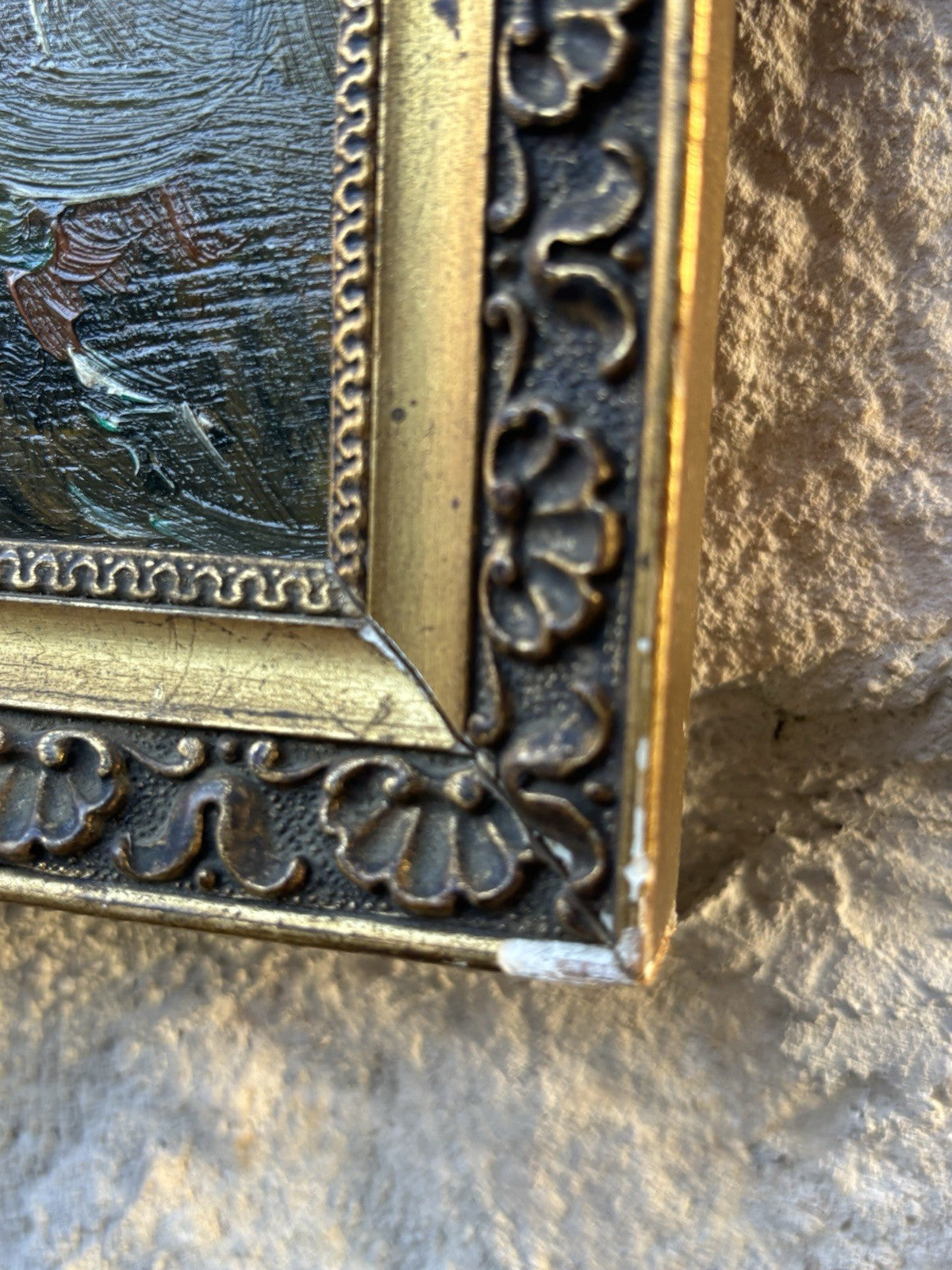 Quadro -Paesaggio Con Figure- Francesco Di Marino dipinto a olio su tavoletta