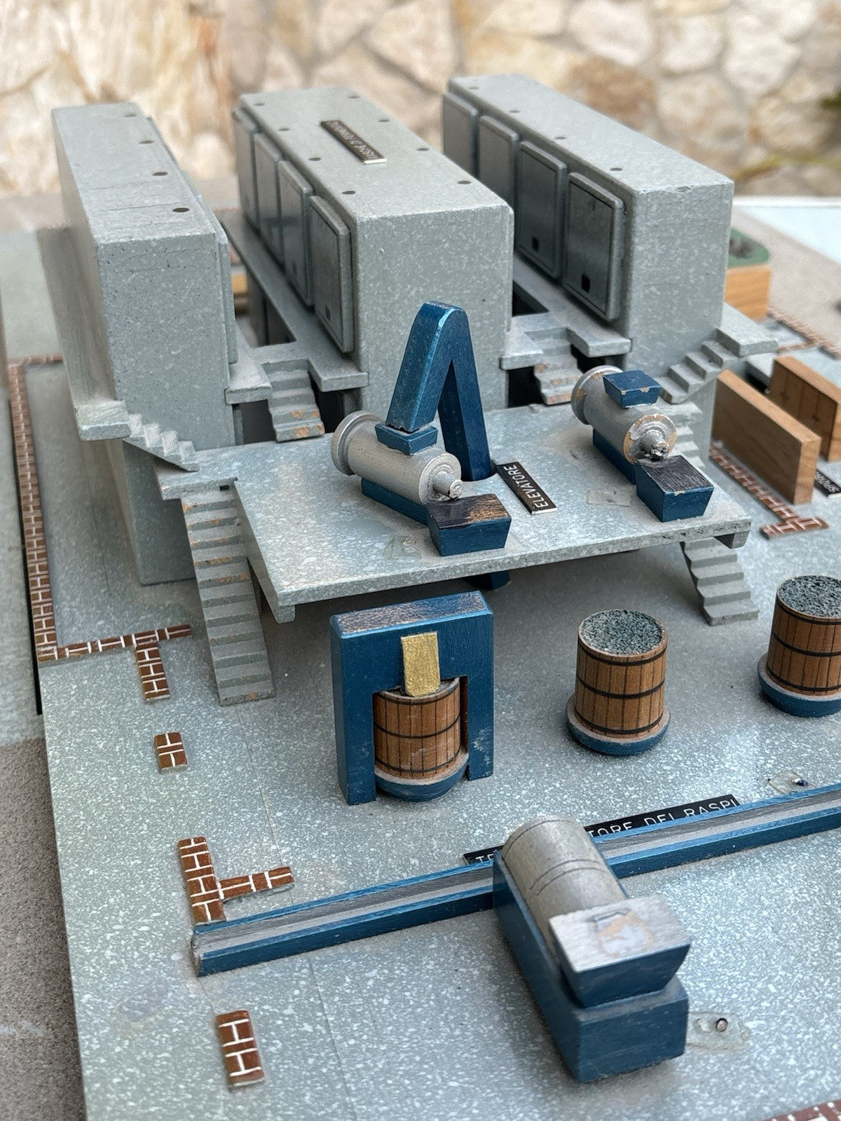 Modello Architettonico Vintage, Oleificio, V.Toffoli E Figli Anni’50