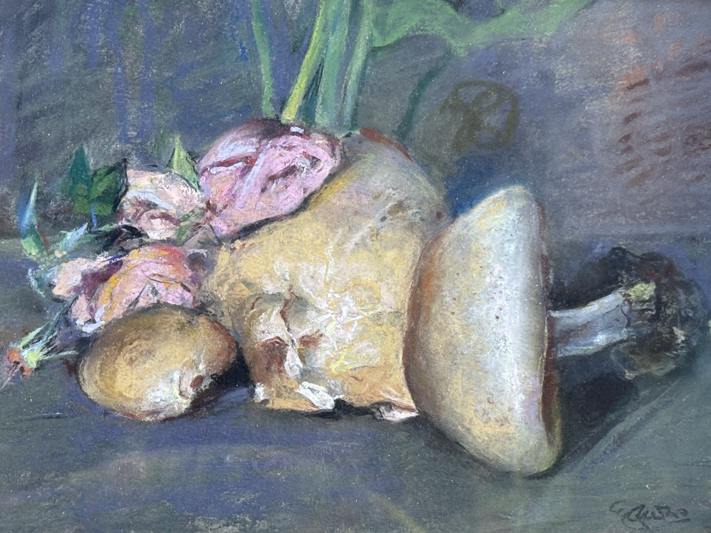 Quadro antico -Natura Morta- Giuseppe Casciaro realizzato a pastello