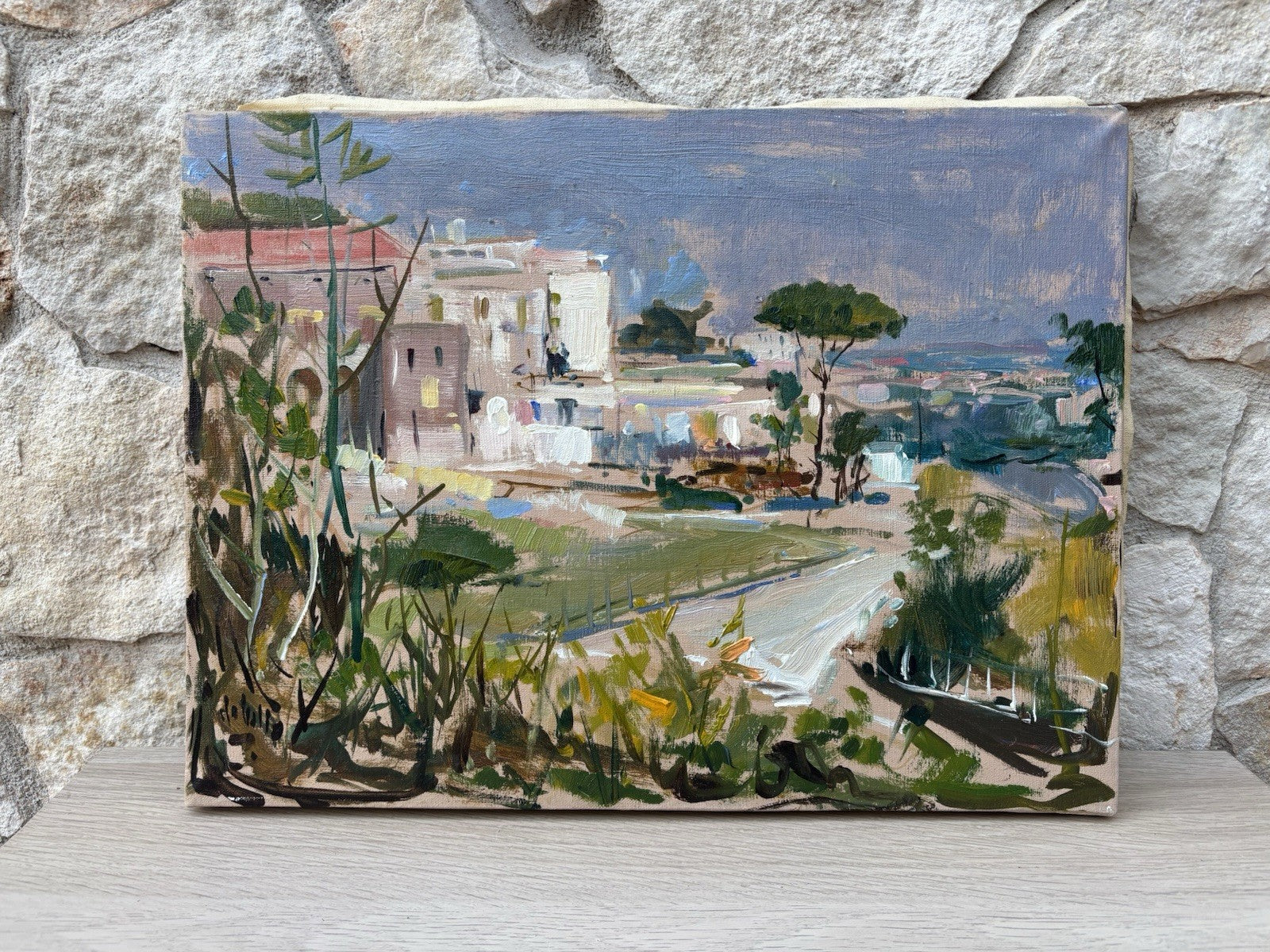 Quadro -Paesaggio Panoramico- dipinto a olio su tela