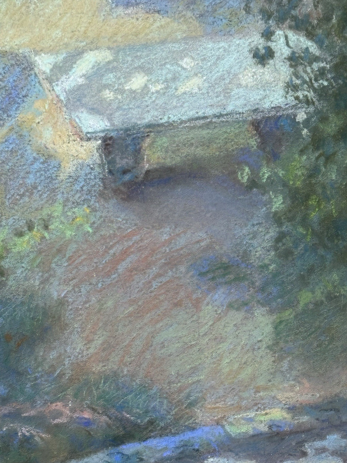 Quadro -Dalla Mia Finestra- Benedetto Caldara realizzato a pastello