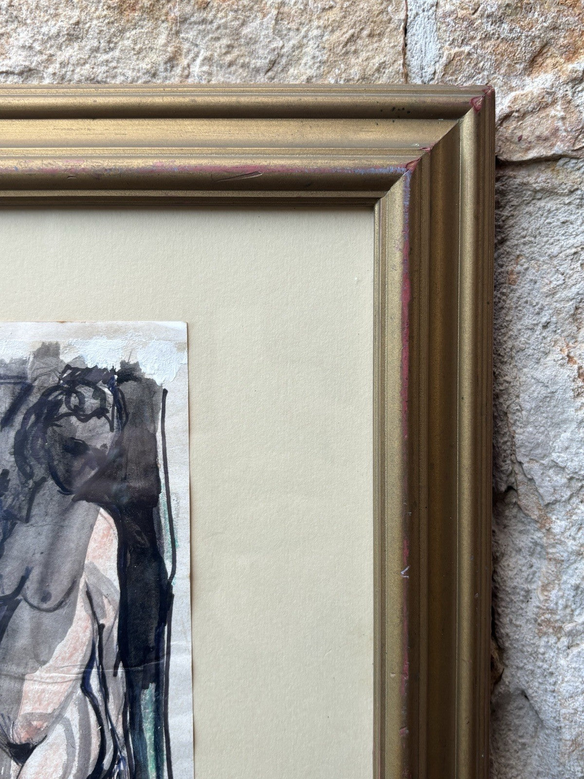 Quadro -Nudi Di Donna- Fienga realizzati a tecnica mista su carta