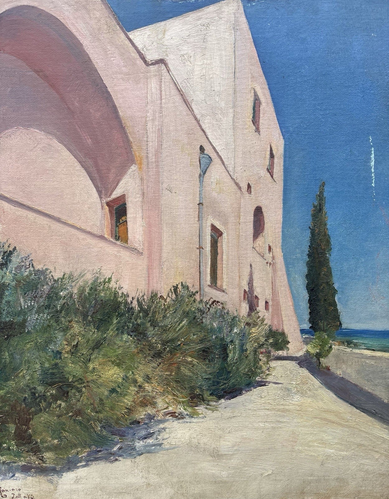 Quadro -Paesaggio- Guido Casciaro- dipinto a olio su tela
