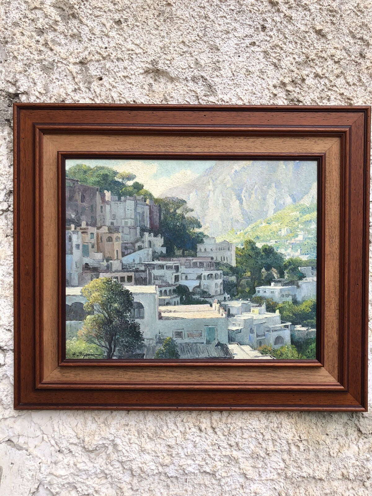 Quadro vintage -Paesaggio- dipinto a olio