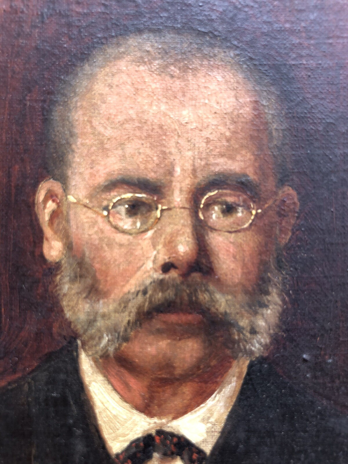 Quadro antico -Ritratto-dipinto a olio su tela
