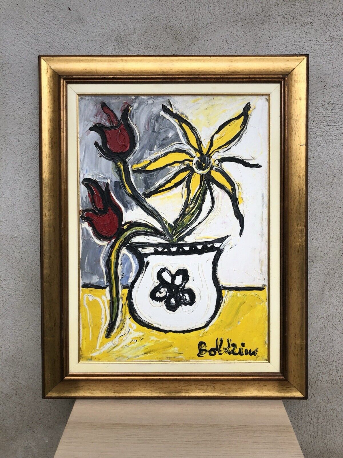 Quadro -Natura Morta- Gustavo Boldrini dipinto a olio su tela