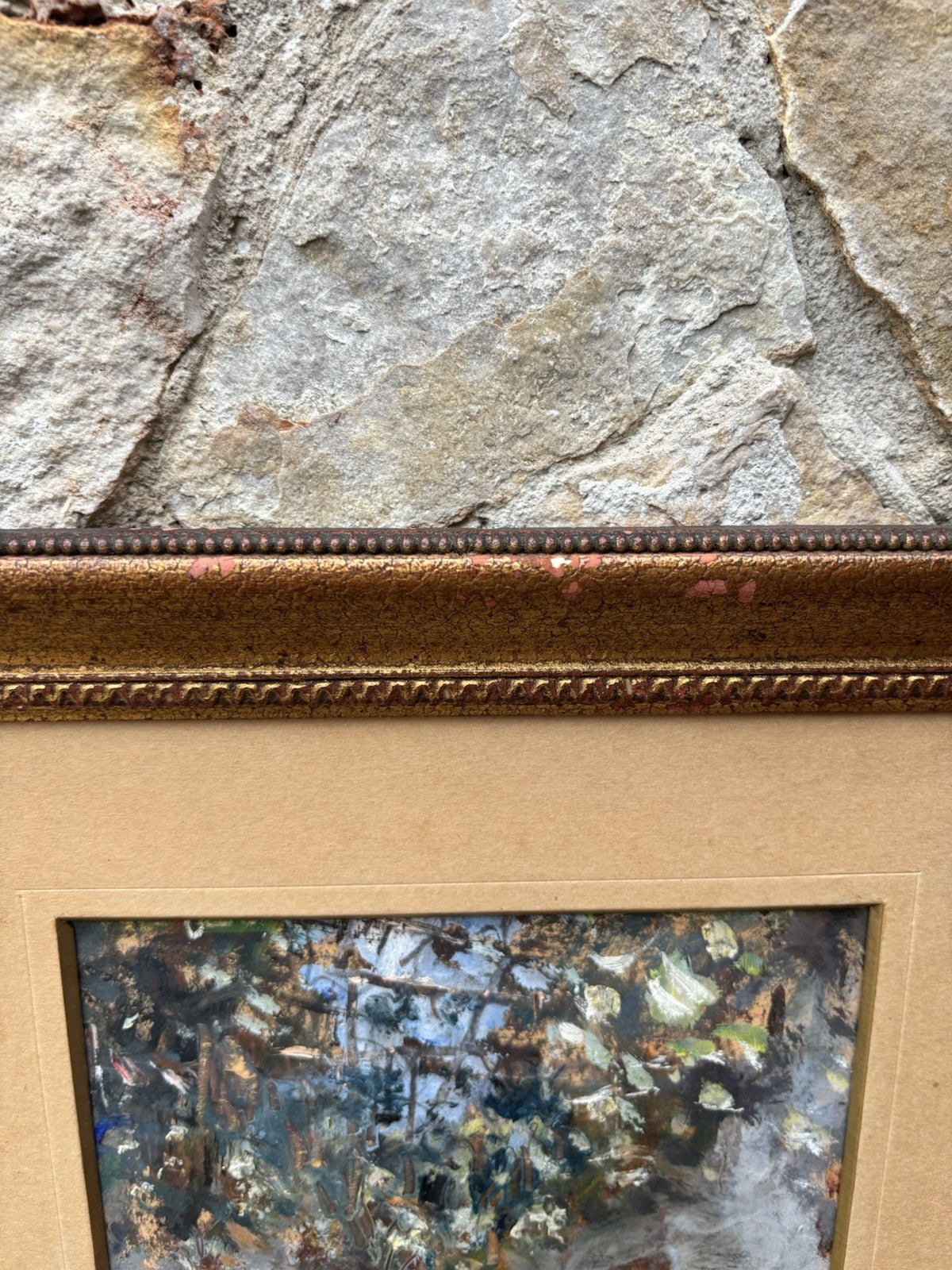 Quadro -Interno Di Cortile- Gennaro Villani dipinto a olio