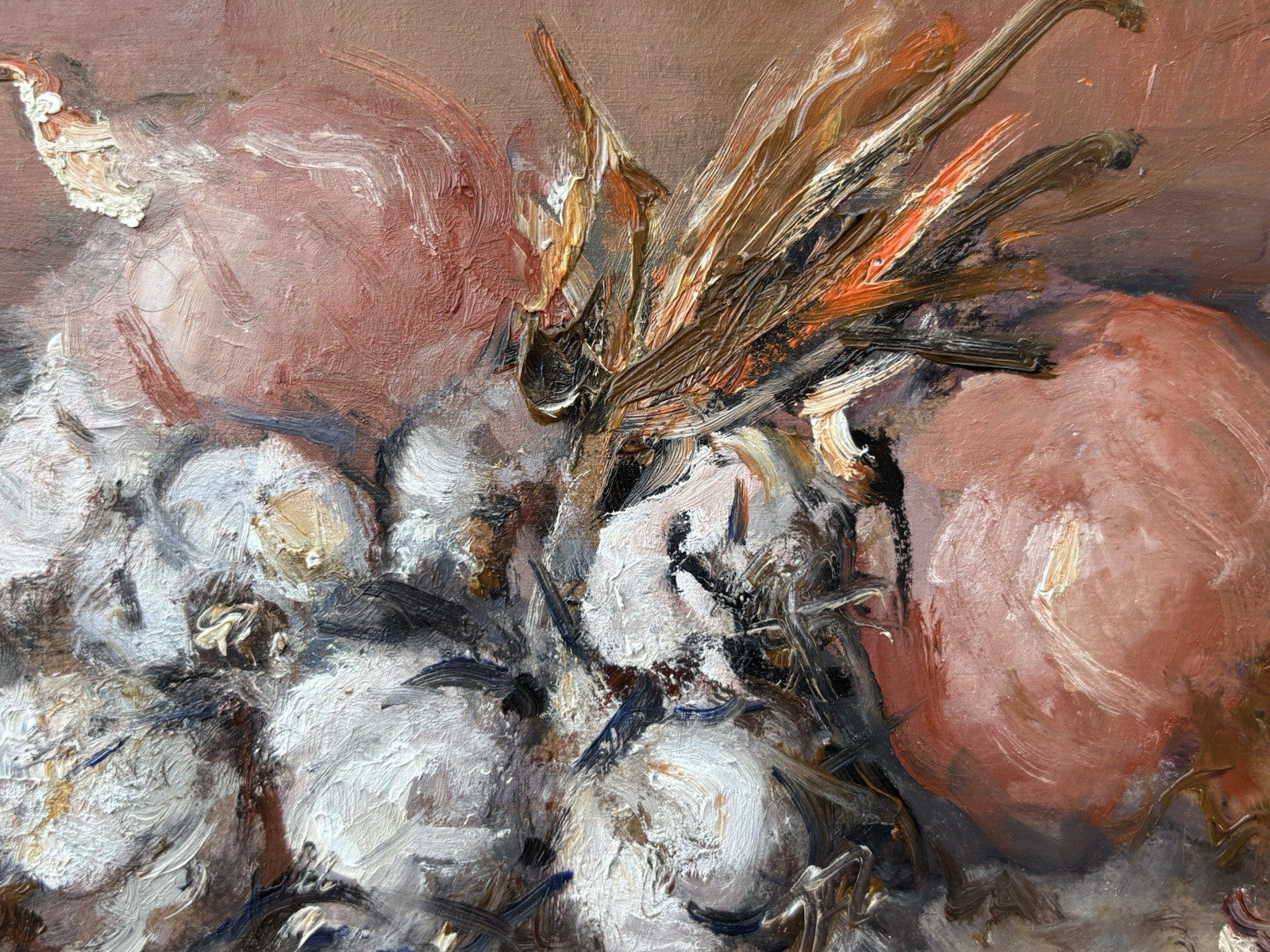 Tris di quadri miniature -Natura Morta- Giovanni Pane- dipinti a olio