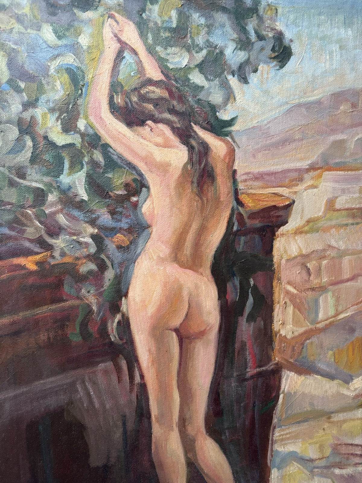 Quadro -Nudo Di Donna- Italo Lombardi dipinto a olio su tela