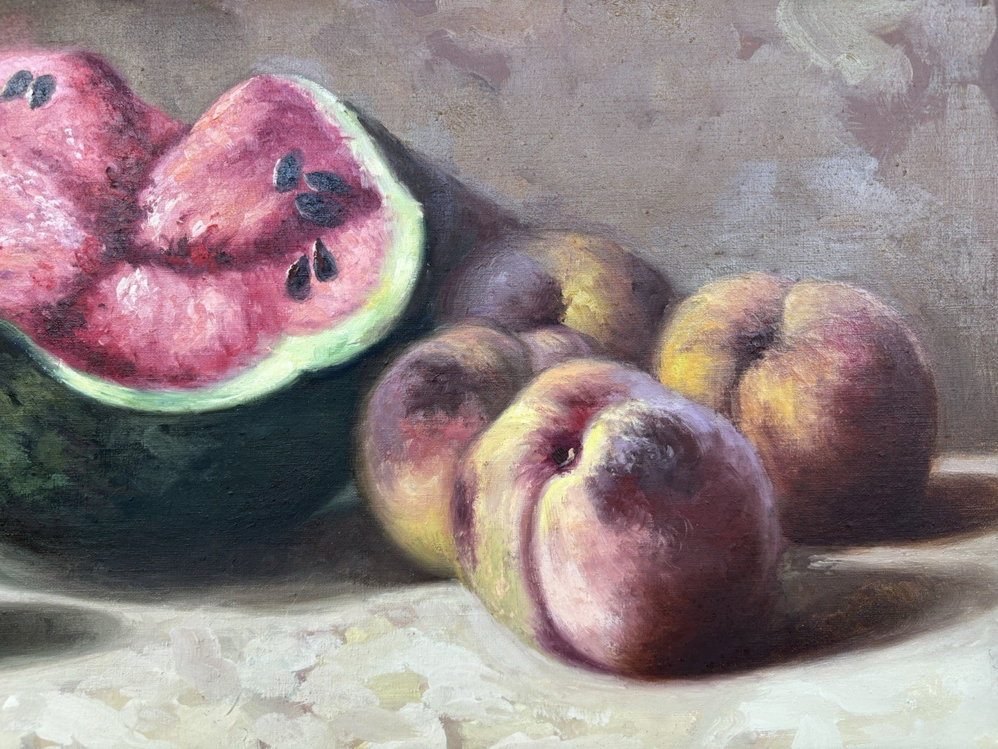 Quadro -Natura Morta- Giuseppe Gargiulo dipinto a olio su tela