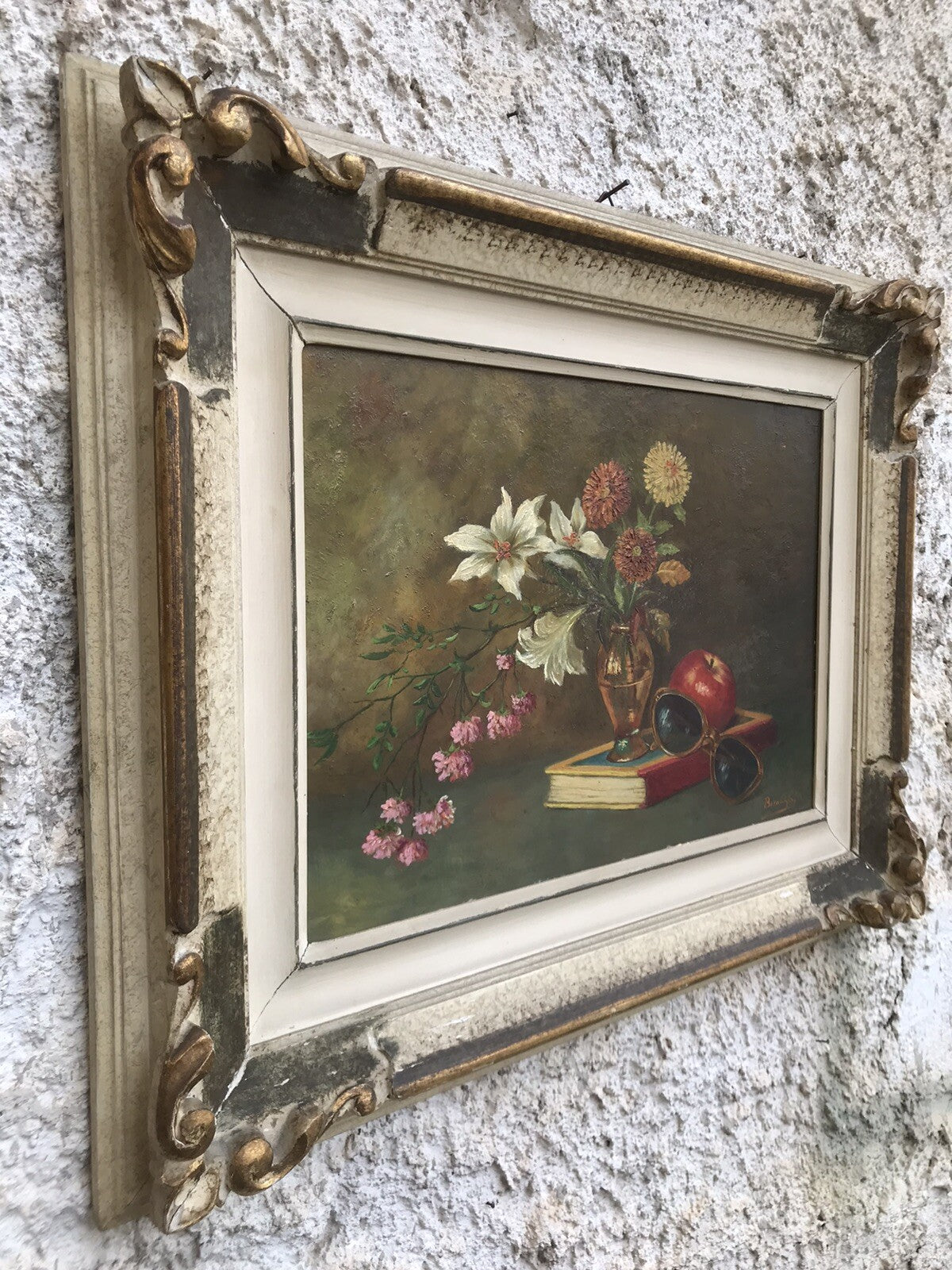 Quadro vintage -Natura Morta- dipinto a olio