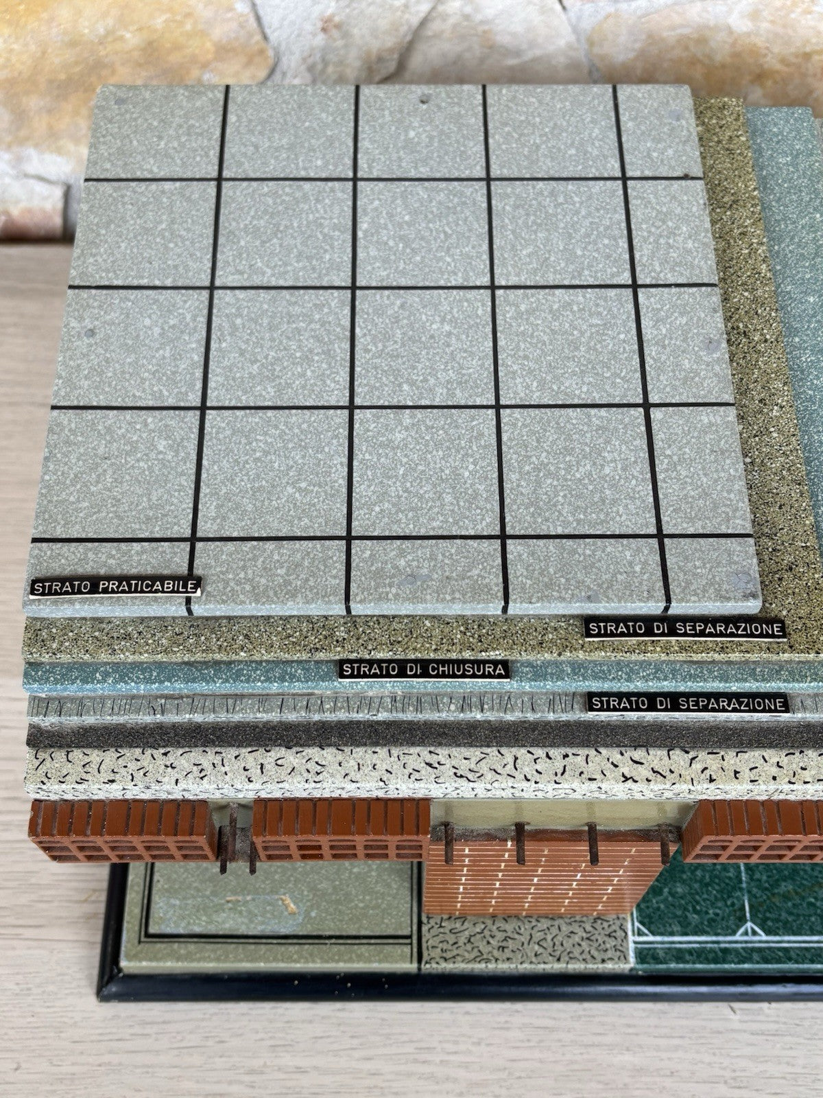 Modello architettonico vintage anni ‘50, Toffoli e figli