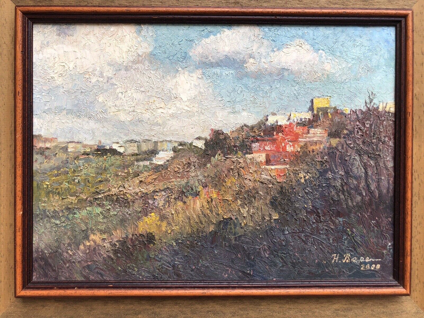 Quadro vintage -Panorama- dipinto a olio su tela
