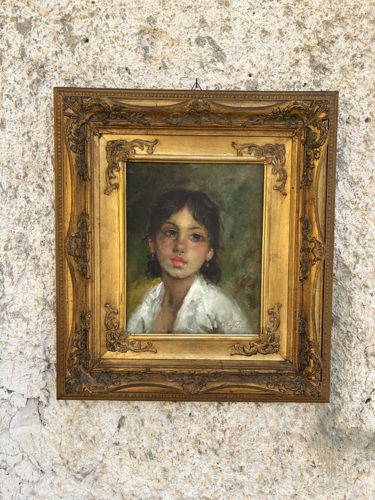 Quadro -Figura Di Donna- Giovanni Pane dipinto a olio su tela
