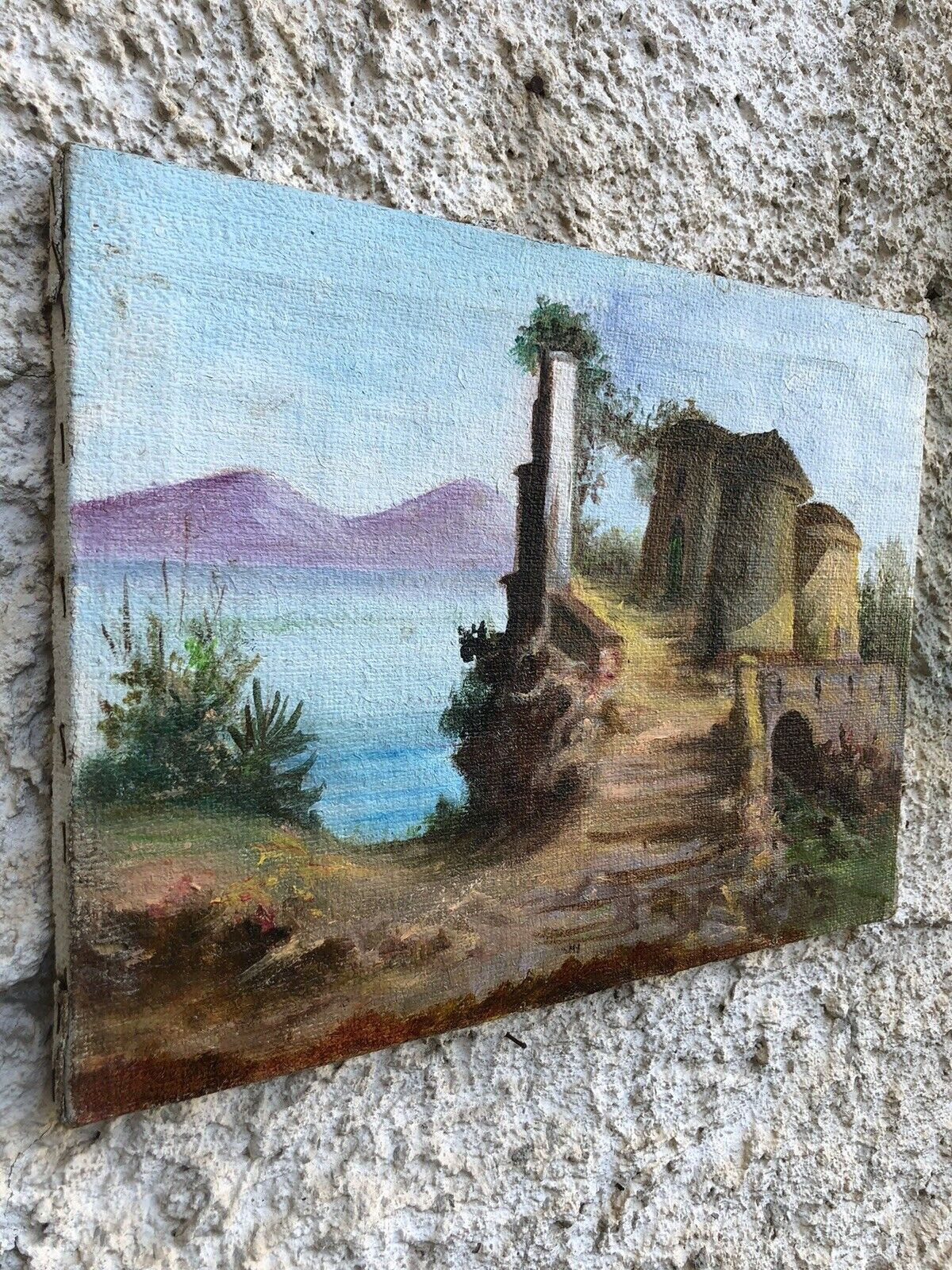 Quadro vintage -Paesaggio- dipinto a olio su tela