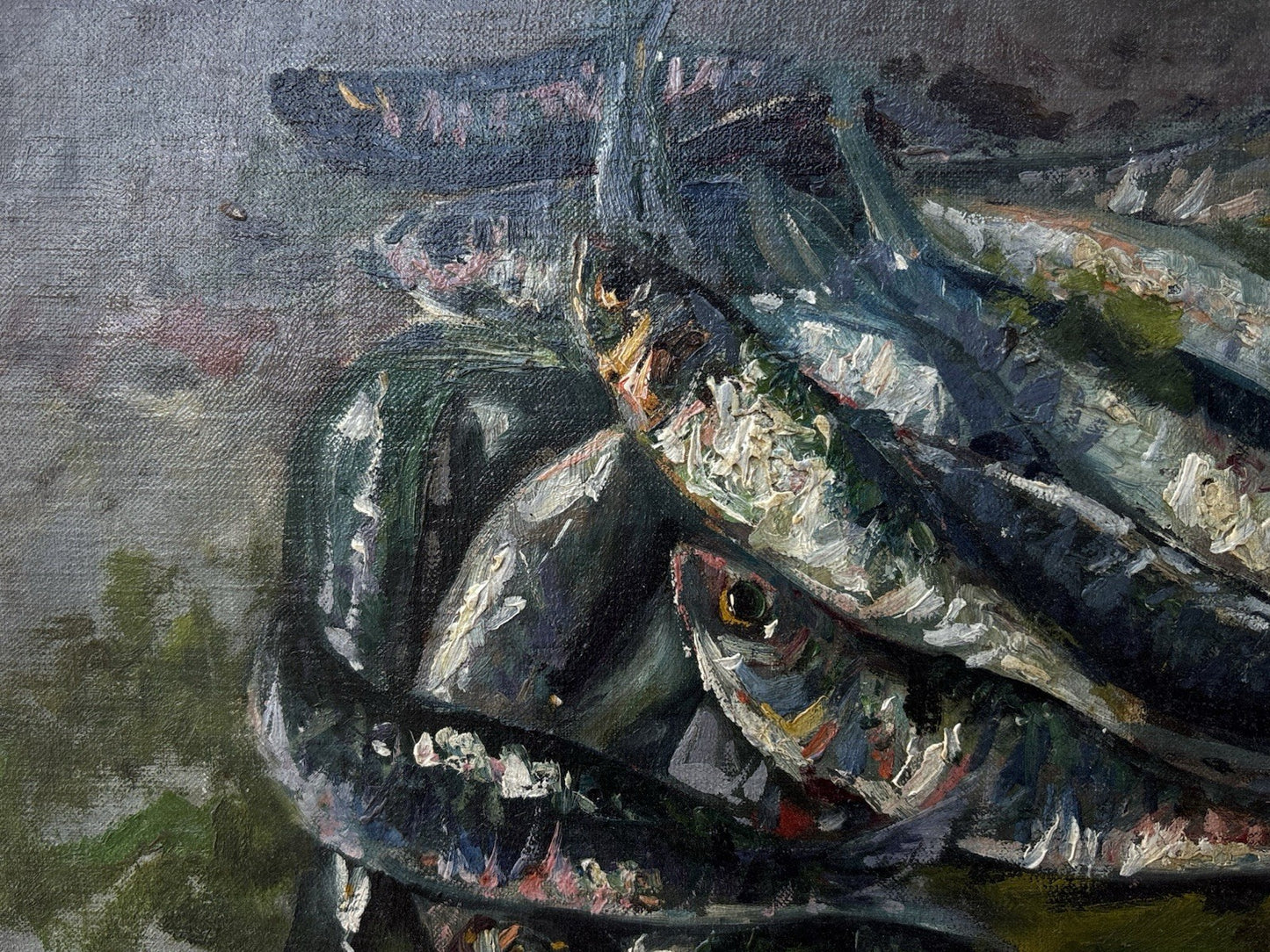 Quadro -Alici- Vincenzo Colucci ? dipinto a olio