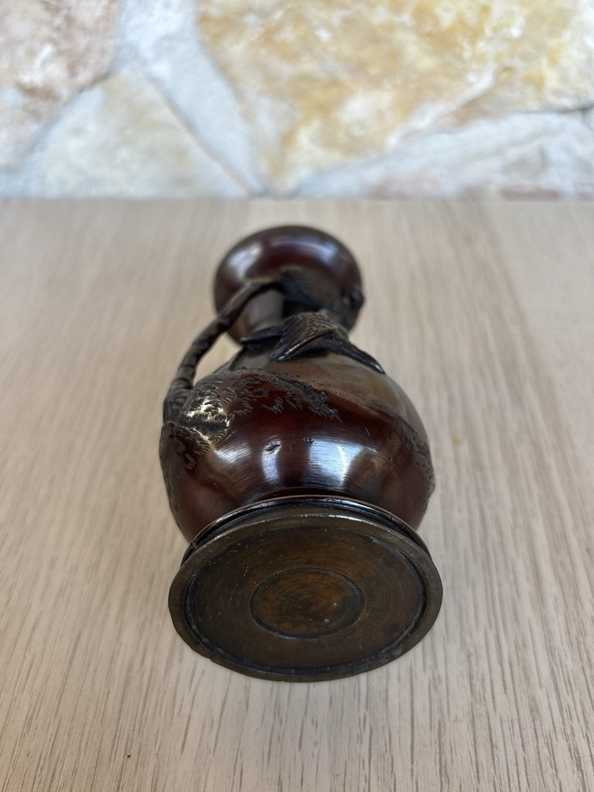 Vaso Vintage In Bronzo, Giappone-Meiji