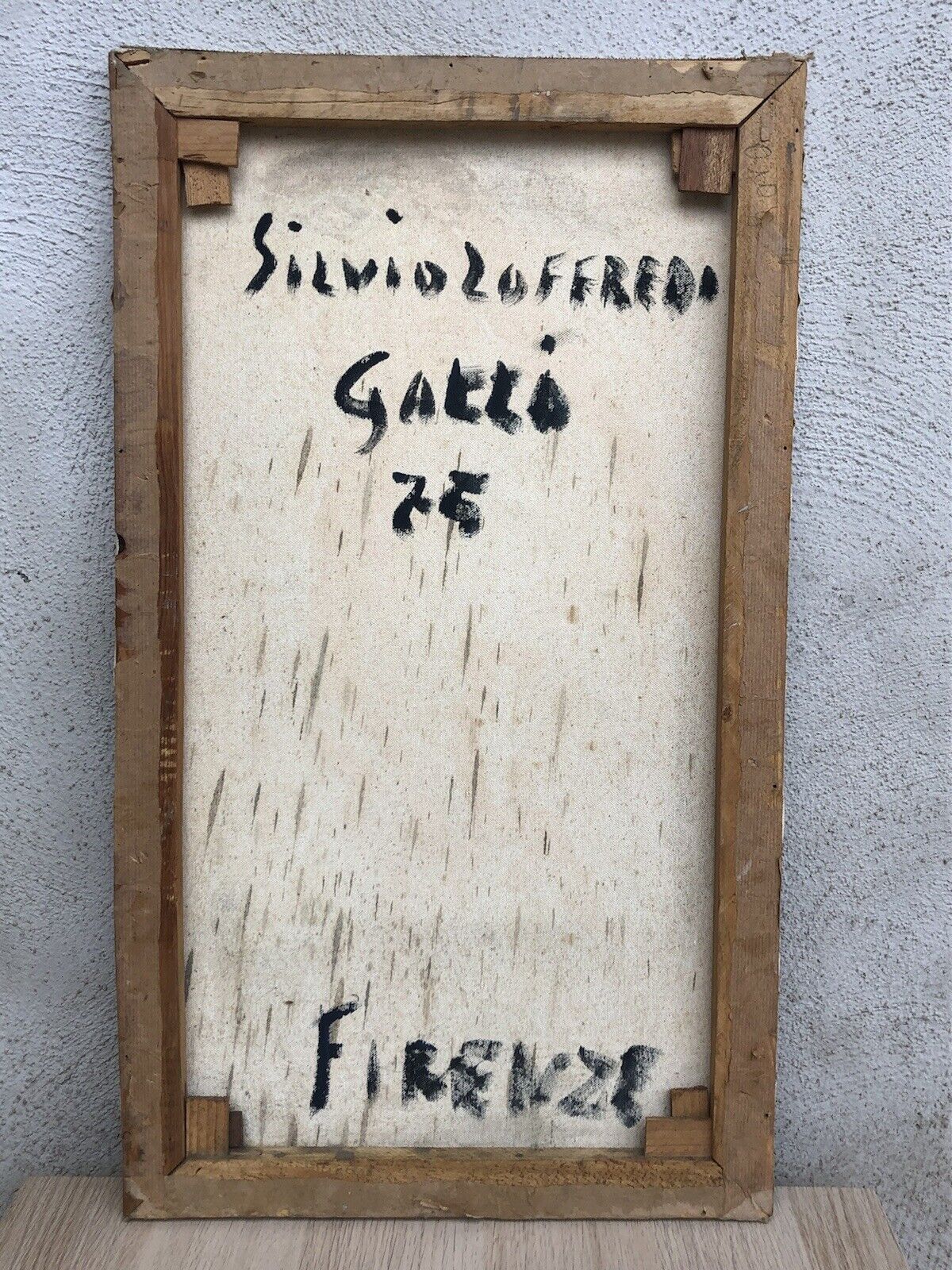 Quadro vintage -Gallo- dipinto a olio su tela