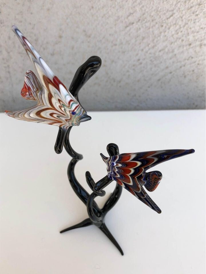 Scultura pesciolini in vetro di Murano